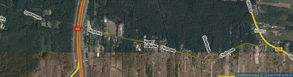 Zdjęcie satelitarne Nowy Janków ul.